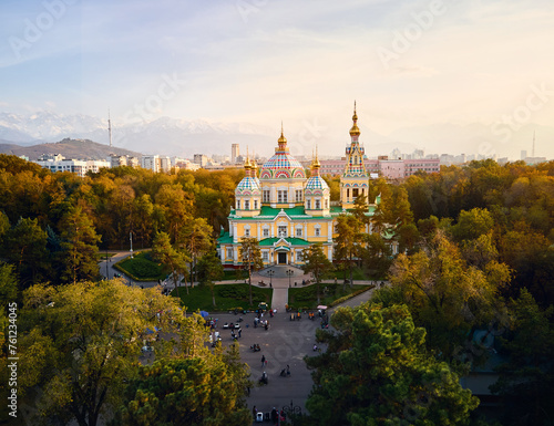 Ascension Cathedral Russian Orthodox Church in Almaty