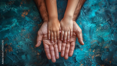Hands of families