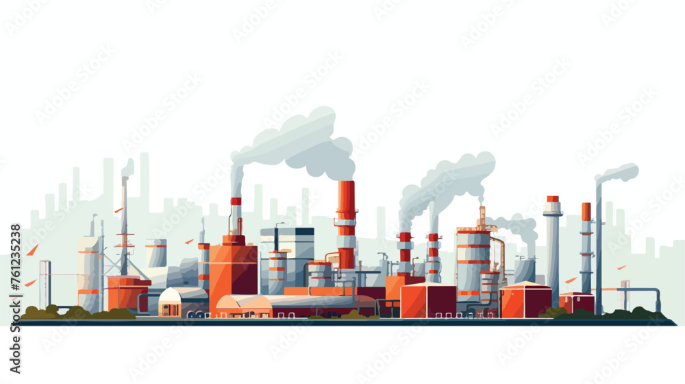 Industry flat vector isolated on white background 