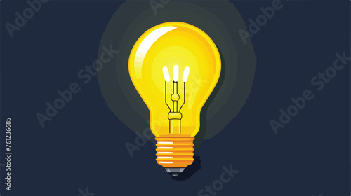 Lightbulb sign. character ideas. incandescent lamp .