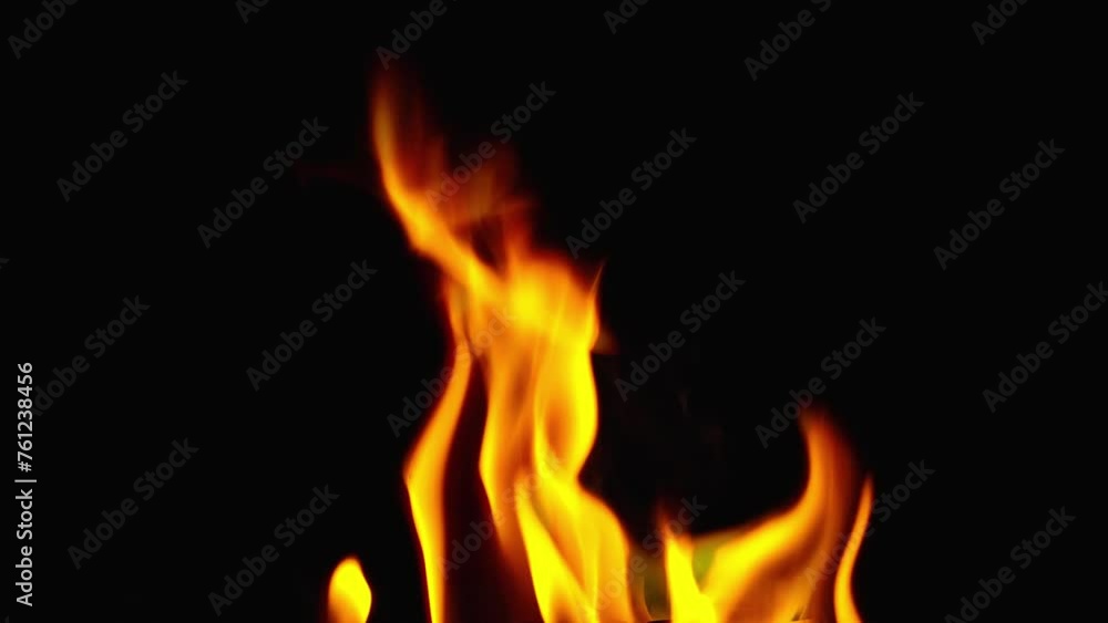 burning fire flames on black backgroud. burning fire flames on black backgroud.