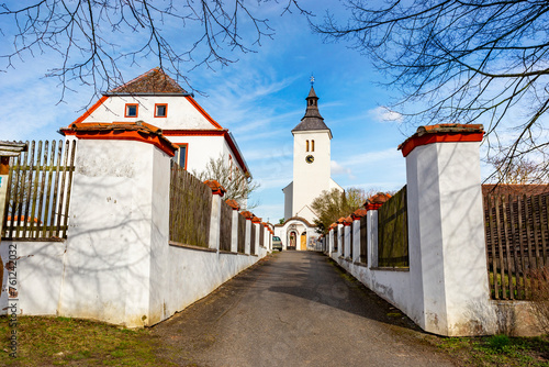 Church of Saints Peter and Paul. Albrechtice nad Vltavou, Czechia photo