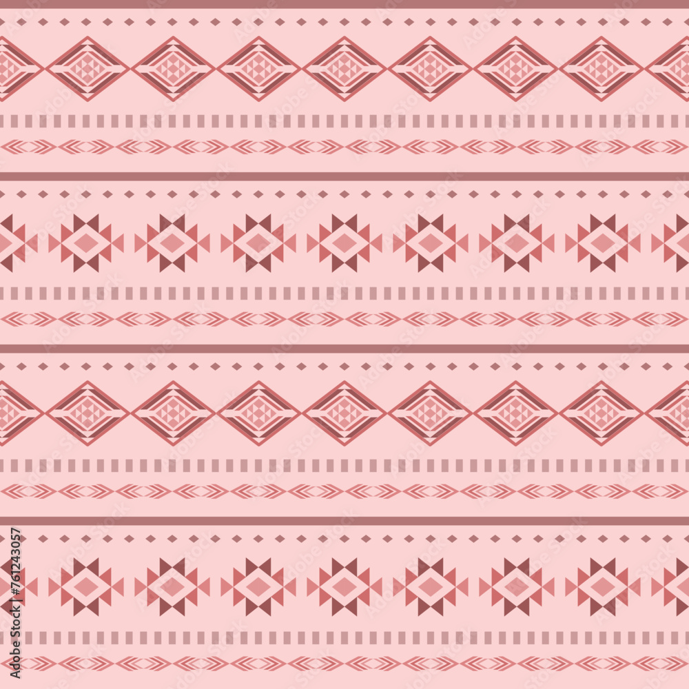 Navajo southwest geometric seamless pattern fabric colorful design for textile printing