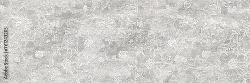 ancient flowers pattern with cement texture background	
