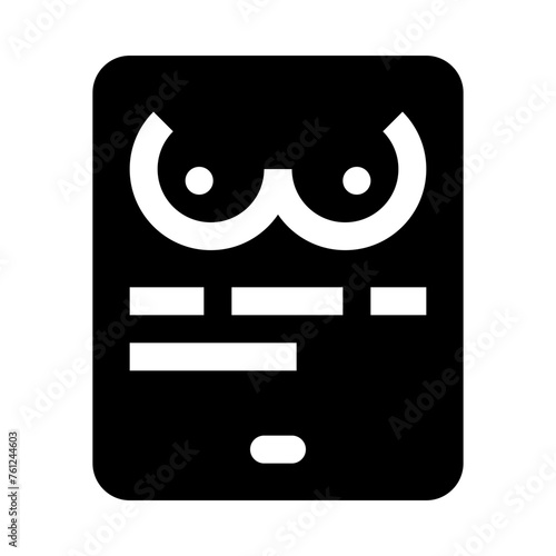 Dating Sex App Smartphone Tablet Solid Icon