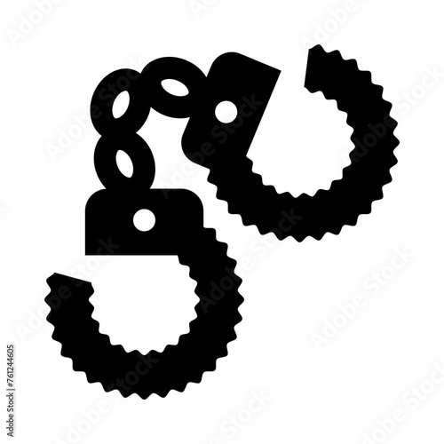 BDSM Handcuffs Sex Toy Solid Icon