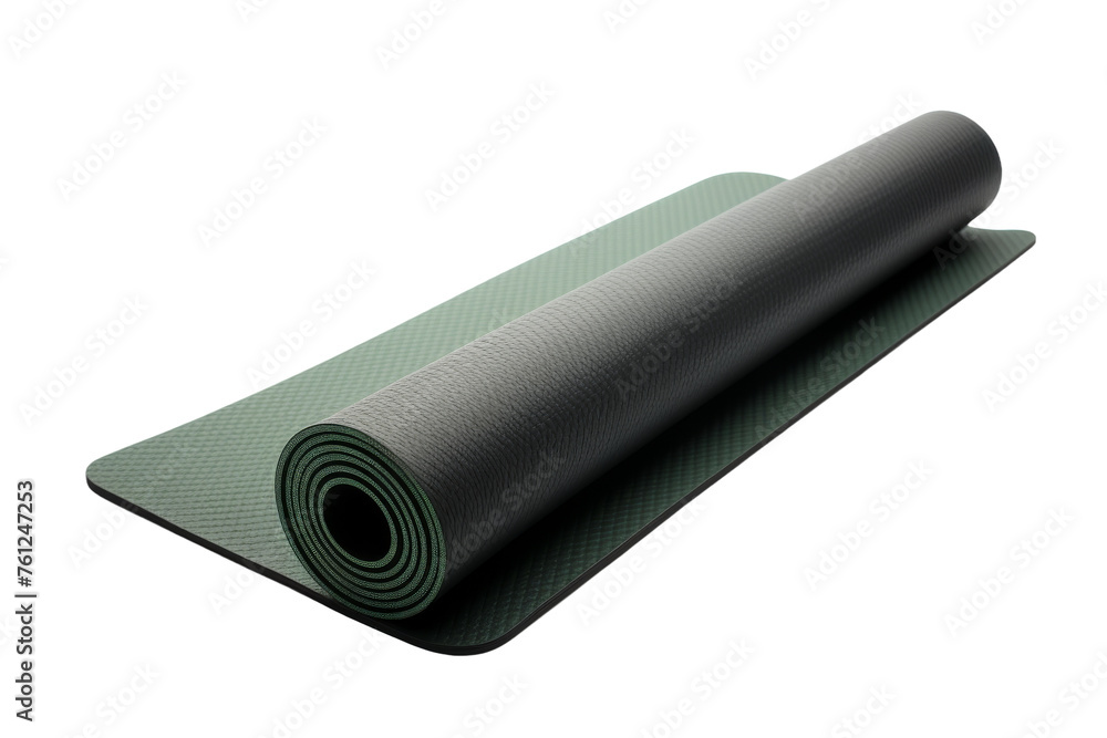 Yoga Mat on White Background. On a Transparent Background. Yoga Mat on White Background. On a Transparent Background.