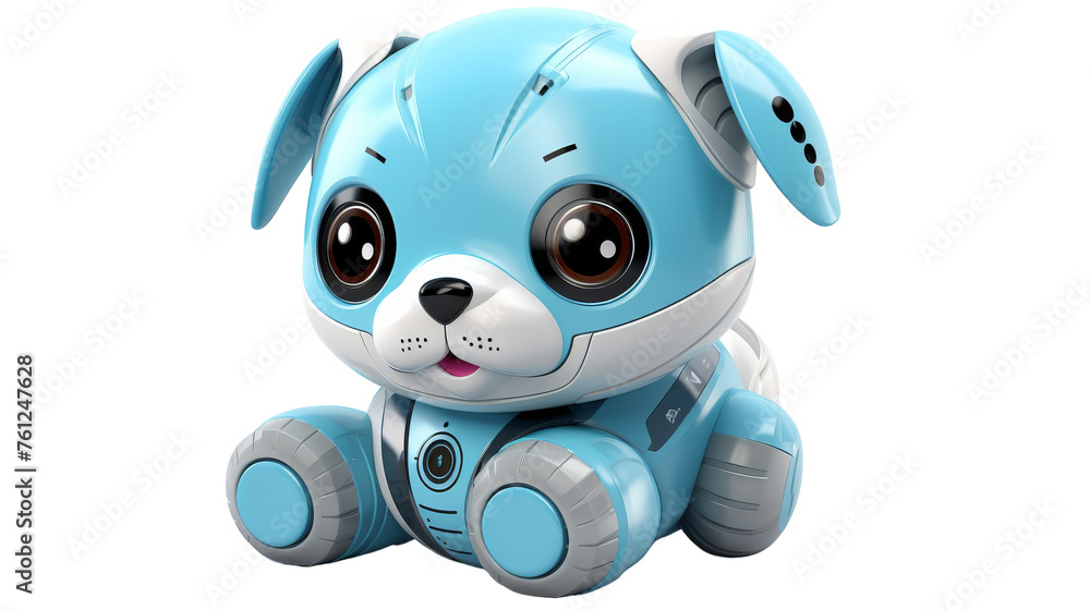 A small blue dog toy peacefully sits on a pristine white surface A small blue dog toy peacefully sits on a pristine white surface