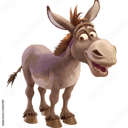 Funny Donkey Clipart isolated on white background