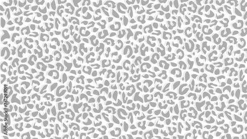 Leopard skin fur texture grey background