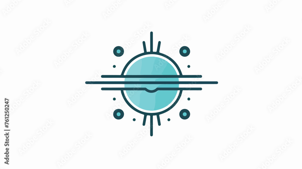 Symbol Uranus icon. Simple line outline illustration