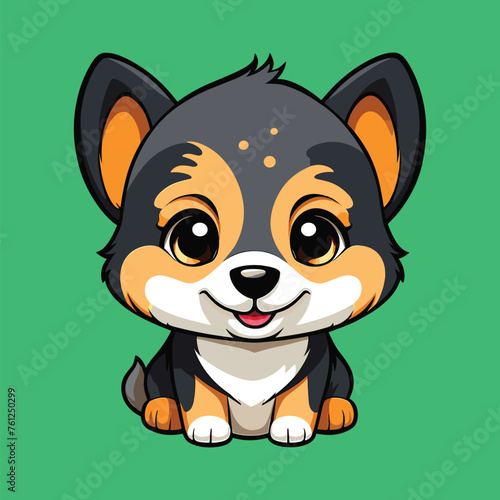 cute dog vector cartoon character