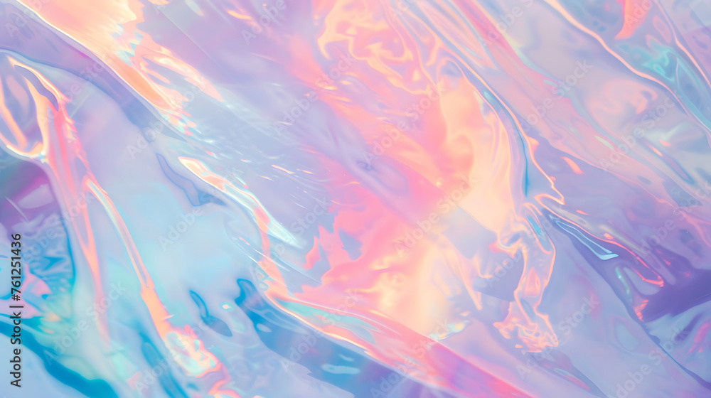 Wavy Background. Holographic Abstract in Soft Pastel Colors with Rainbow Light Refraction Texture. Abstract background. The surface is slippery. Rainbow pastel colors Wavy Background. Holographic Abstract in Soft Pastel Colors with Rainbow Light Refraction Texture. Abstract background. The surface is slippery. Rainbow pastel colors