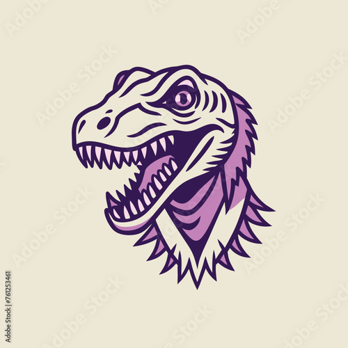 dinosaurs head vector