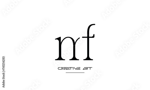 FM, MF, F, M abstract letters logo monogram