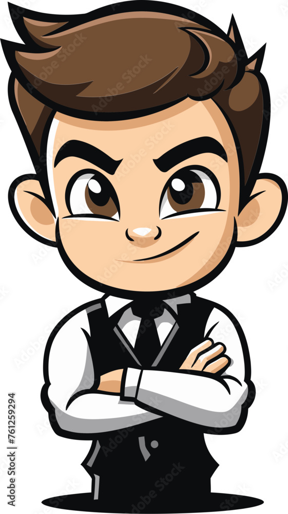 Courageous Captain Leading Your Brand with a Mascot Vector Logo Courageous Captain Leading Your Brand with a Mascot Vector Logo