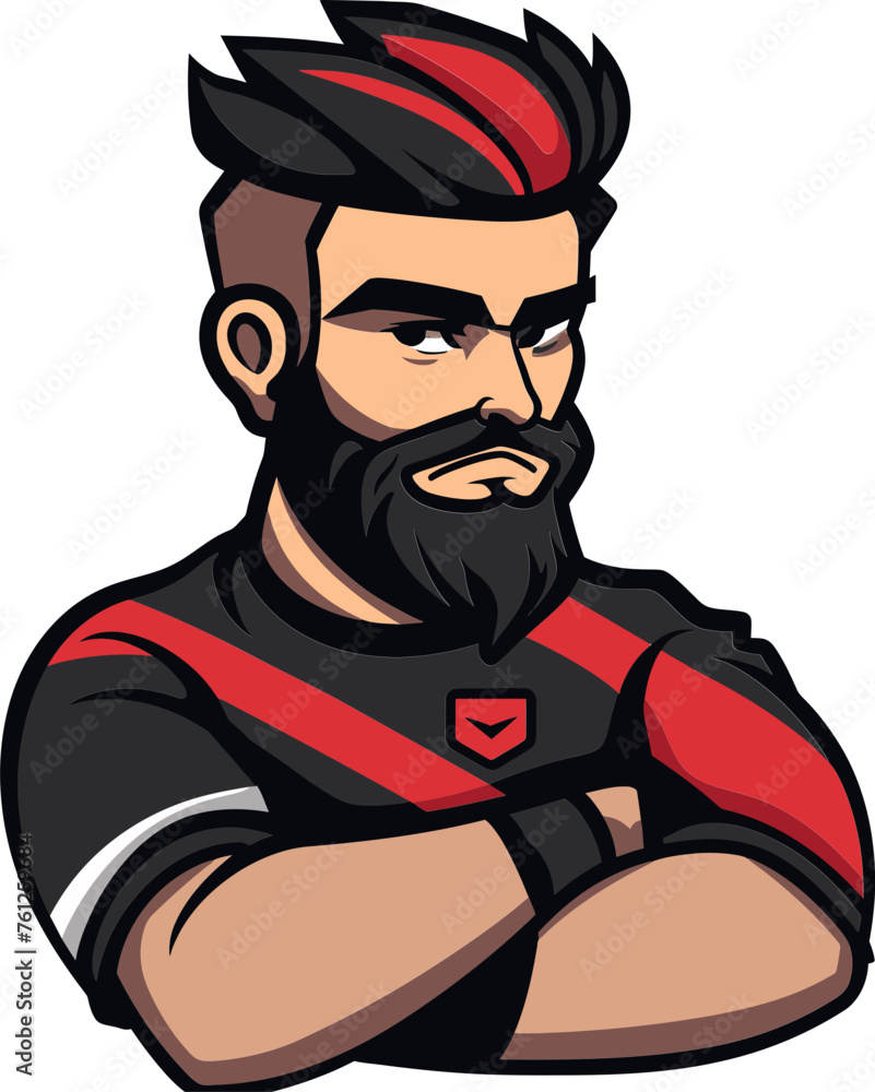 Heroic Herald Man Mascot Vector Logo to Stand Out from the Crowd Heroic Herald Man Mascot Vector Logo to Stand Out from the Crowd