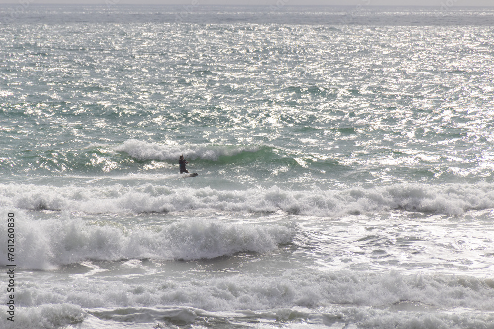 kite surfing on the beach kite surfing on the beach