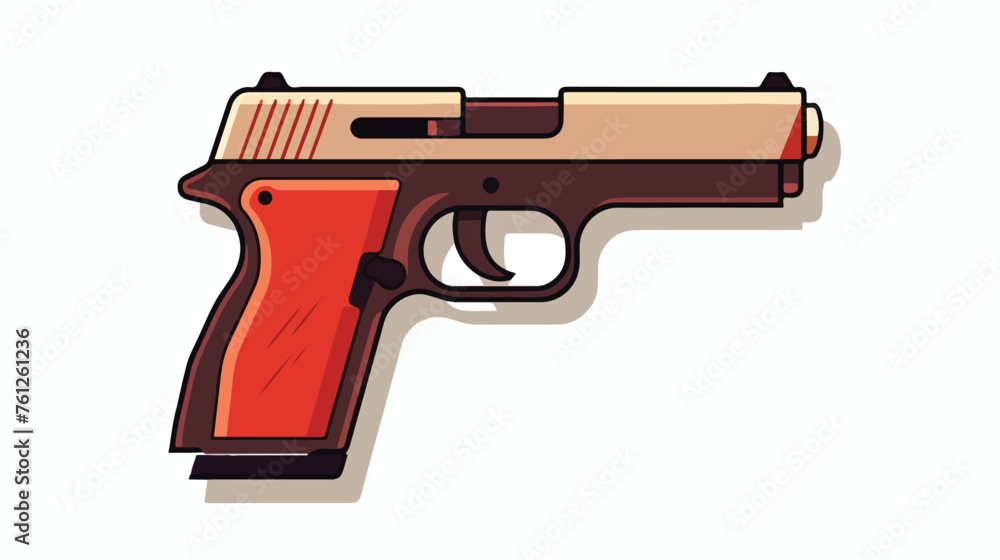 Gun icon. Vector concept illustration for design. fl