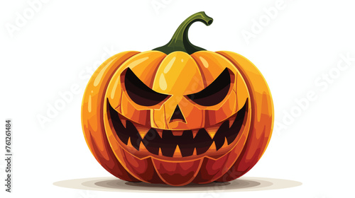 Halloween pumpkin vector illustration flat vector 
