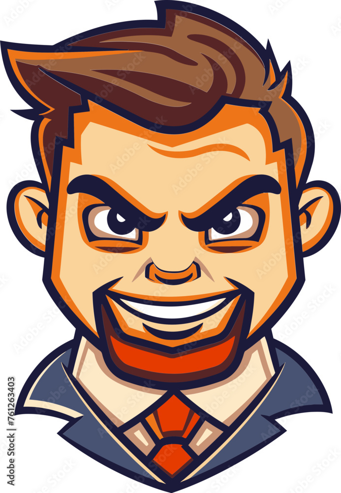 Mighty Man Man Mascot Vector Logo Leading Your Brand to Greatness