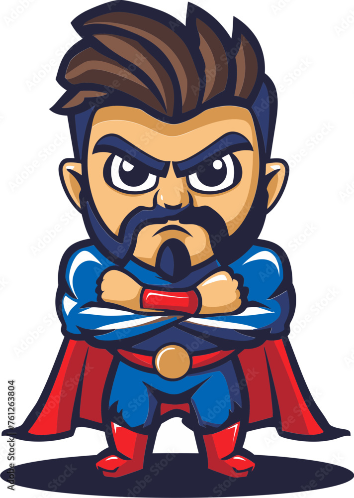 Dauntless Dynamo Man Mascot Vector Logo Energizing Your Brand's Essence Dauntless Dynamo Man Mascot Vector Logo Energizing Your Brand's Essence