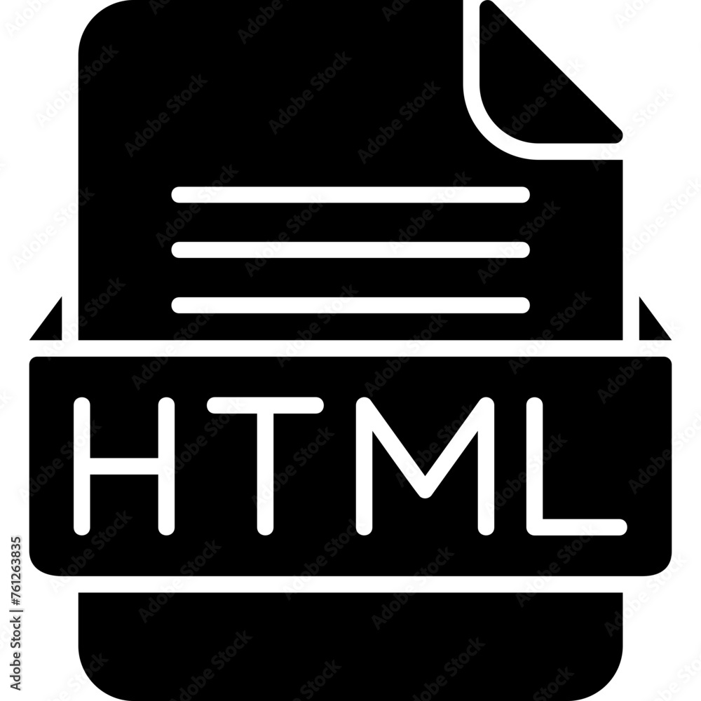 HTML File Format Vector Icon Design HTML File Format Vector Icon Design