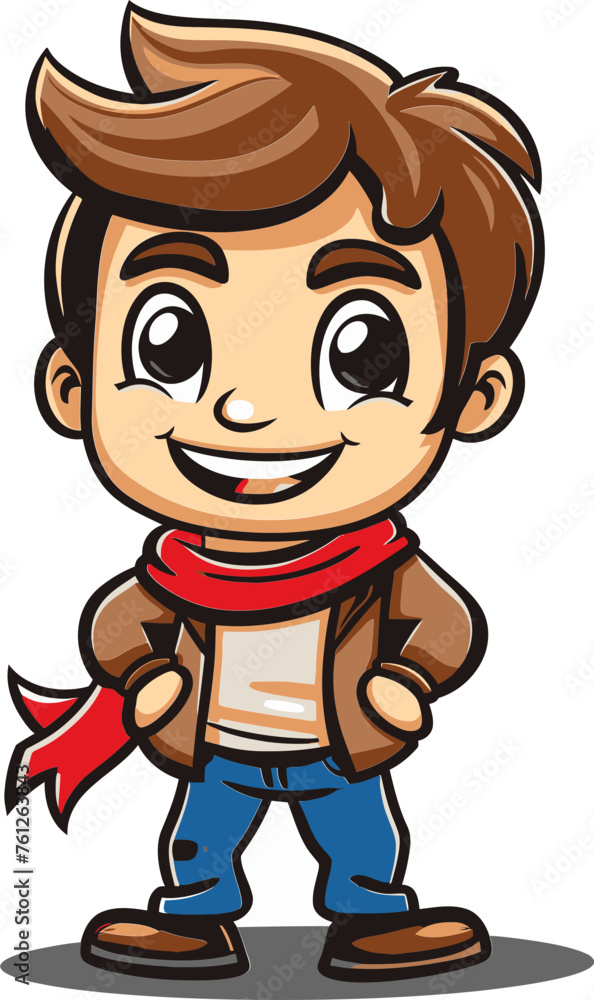 Mighty Man Man Mascot Vector Logo Leading Your Brand with Strength Mighty Man Man Mascot Vector Logo Leading Your Brand with Strength