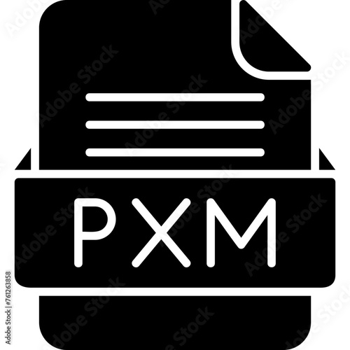 PXM File Format Vector Icon Design photo