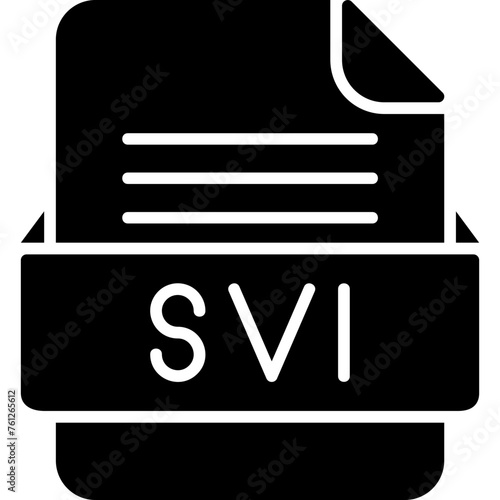 SVI File Format Vector Icon Design photo