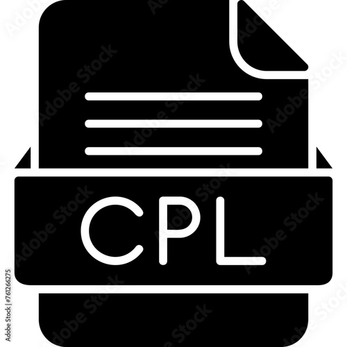 CPL File Format Vector Icon Design