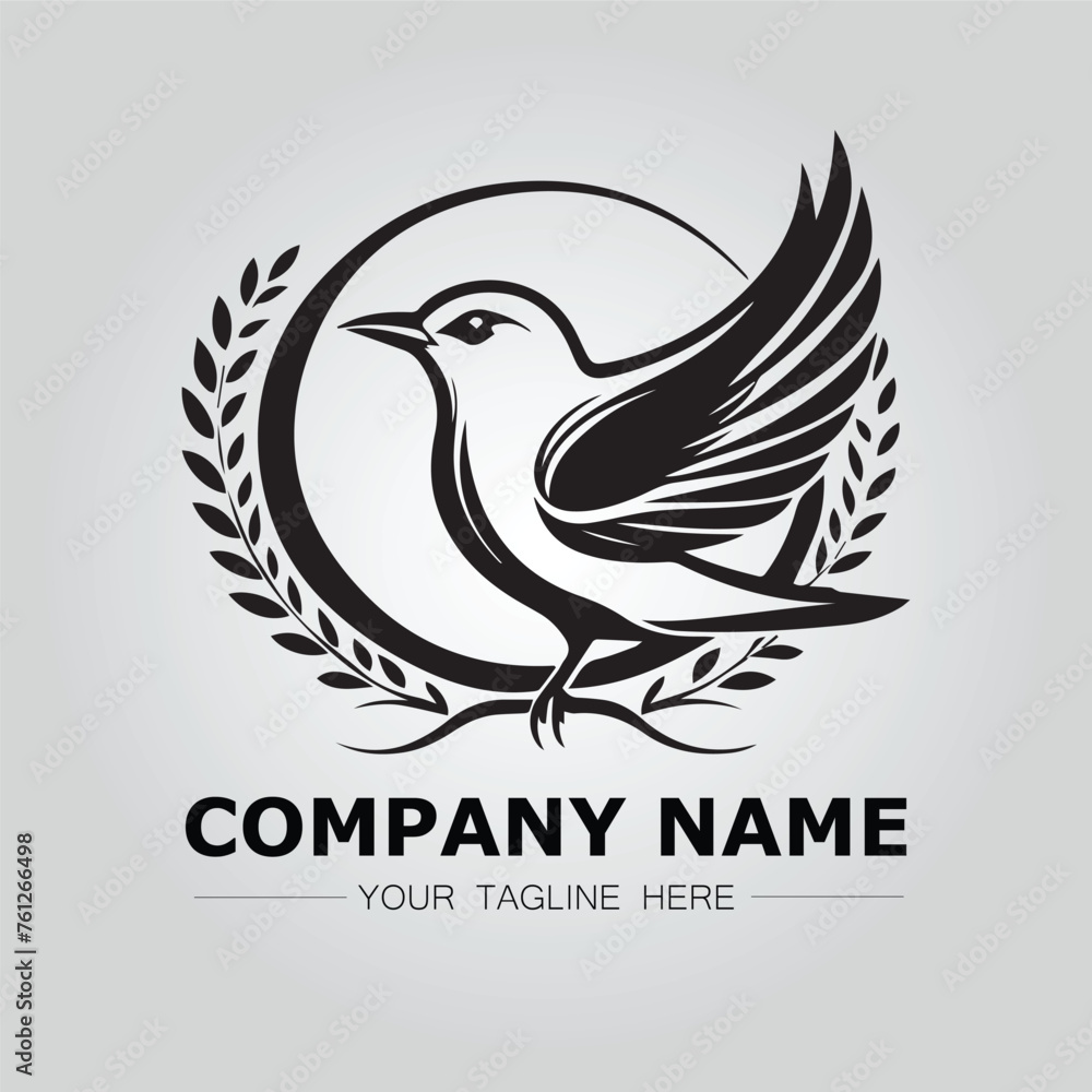 Bird logo company concept image vector Bird logo company concept image vector