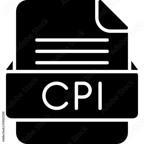 CPI File Format Vector Icon Design