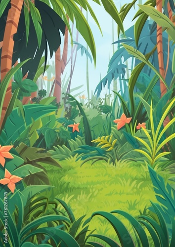 Illustration of Background Jungle