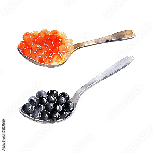 caviar watercolor good quality and good design