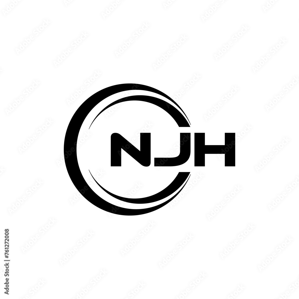NJH letter logo design with white background in illustrator, cube logo, vector logo, modern alphabet font overlap style. calligraphy designs for logo, Poster, Invitation, etc. NJH letter logo design with white background in illustrator, cube logo, vector logo, modern alphabet font overlap style. calligraphy designs for logo, Poster, Invitation, etc.