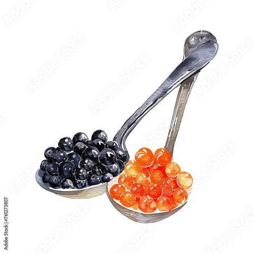 caviar watercolor good quality and good design