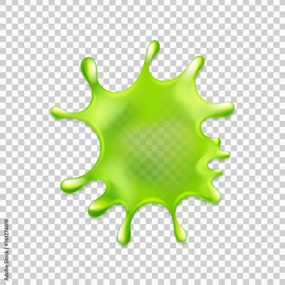 Realistic green slime. Realistic green slime.