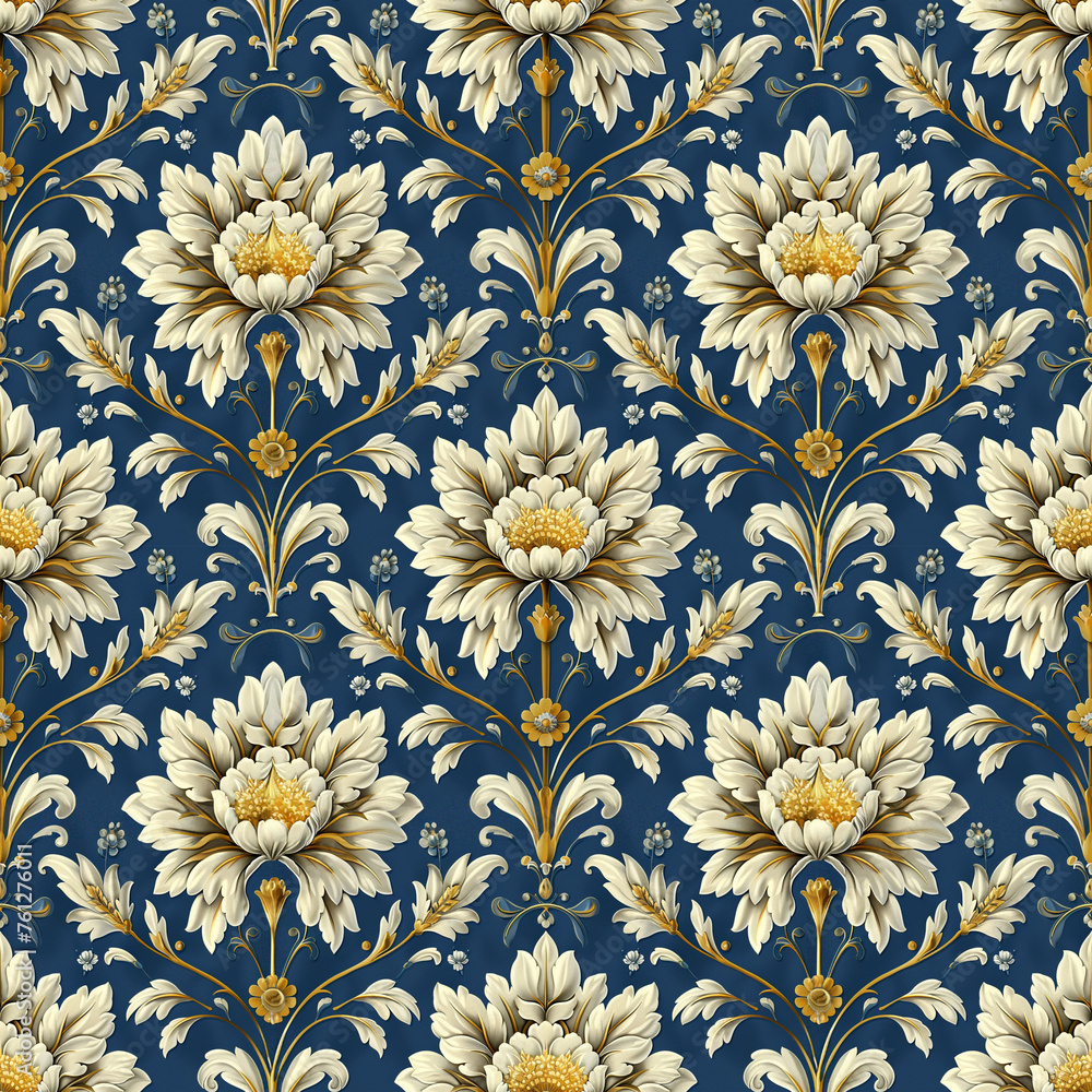 Seamless floral pattern with bright summer flowers Seamless floral pattern with bright summer flowers