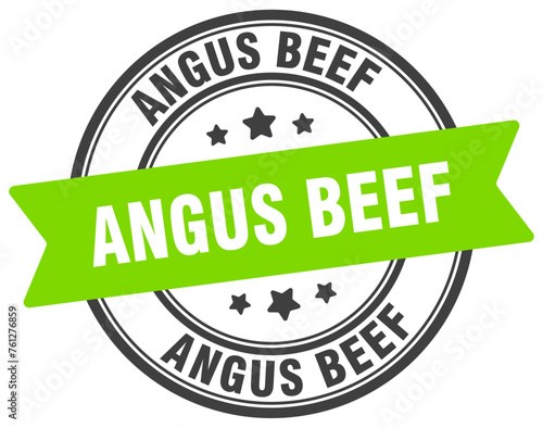 angus beef stamp. angus beef label on transparent background. round sign