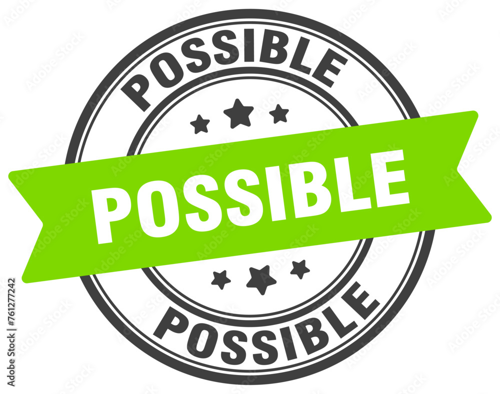 possible stamp. possible label on transparent background. round sign possible stamp. possible label on transparent background. round sign