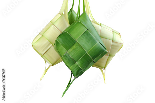 Ketupat the traditional food from Indonesia transparent background
