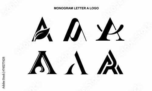 MONOGRAM LETTER A LOGO MODERN