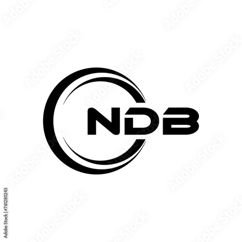 NDB Logo Design  Inspiration for a Unique Identity. Modern Elegance and Creative Design. Watermark Your Success with the Striking this Logo.