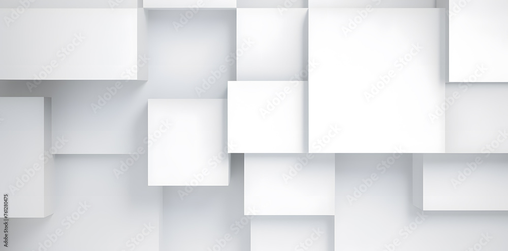 Abstract white background with geometric shapes and shadows for design template or presentation Abstract white background with geometric shapes and shadows for design template or presentation