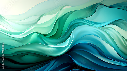 Abstract blue green swirl background