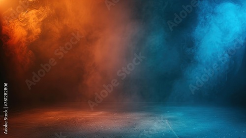 Orange and black textured abstract gradient background