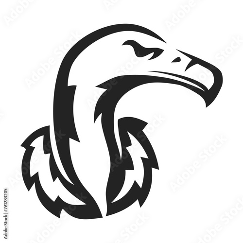 Vulture Animal Logo template Isolated. Brand Identity. Icon Abstract Vector graphic