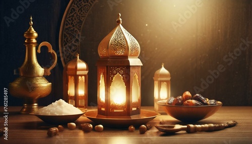 realistic ramadan kareem background illustration