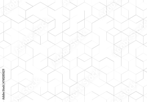 Abstract line geometric grid seamless pattern. Vector